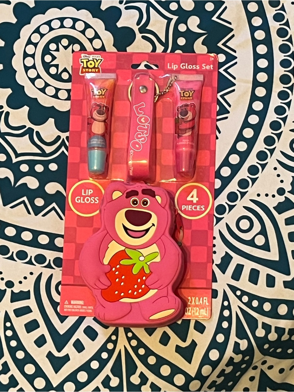Toy Story Pink Lotso Lip Gloss Mini Bag & Lipgloss Set